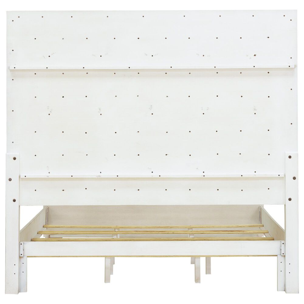 Chapel Hill Camila Queen Panel Bed in White and Silver, , large