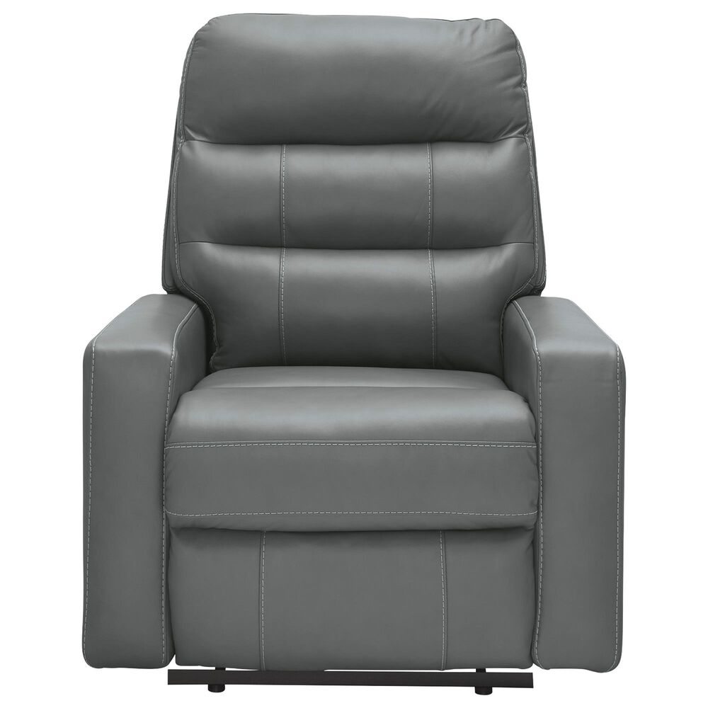 Ashley Pennacle Pier Power Recliner with Adjustable Headrest in Tideon, , large