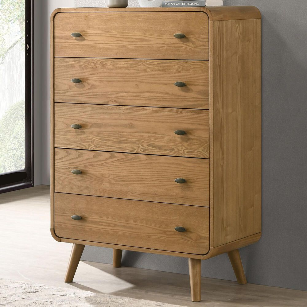 Pacific Landing Robyn 5-Drawer Chest in Light Ash, , large