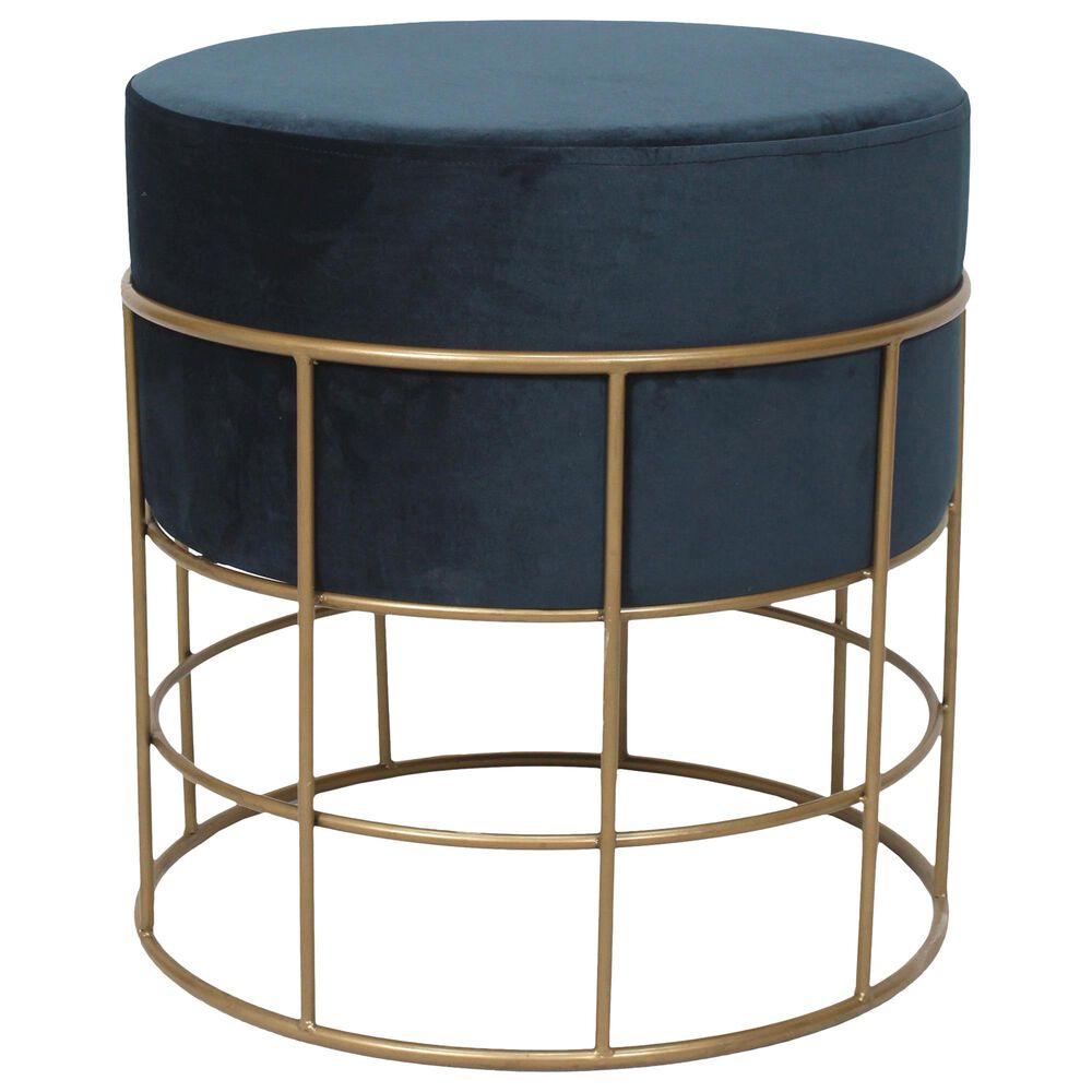Moe"s Home Collection Horton Stool in Blue, , large