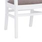 Linon Home Decor Samantha Woven Arm Chair in White, , large