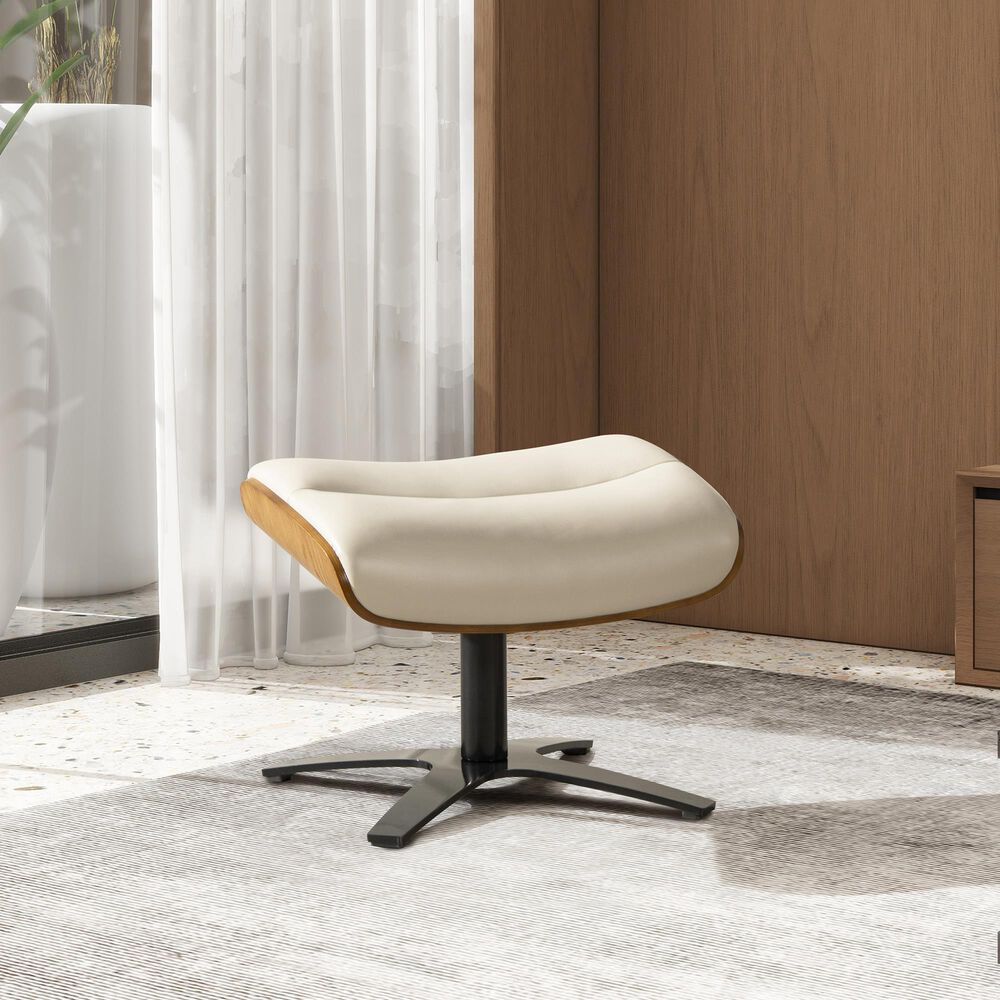 Jennifer Taylor Home Jovan Ottoman in Pastel Beige, , large