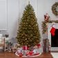 The Gerson Company 7.5" Pre-Lit Artificial New England Pine with White Lights in Green, , large