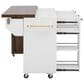 HOMLUX 102" Kitchen Island with Extendable Dining Table in White, , large