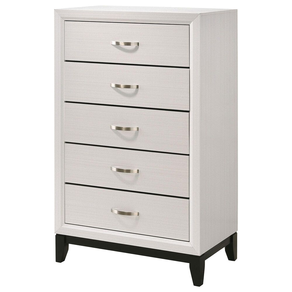 Crown Mark Akerson Chalk Chest in White, , large