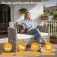 HOMLUX 4-Piece Patio Conversation Set in Beige, , large