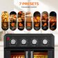 HOMLUX 26 Qt Air Fryer Toaster Oven in Black, , large
