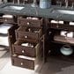 James Martin Vanities Brittany 72" Double Bathroom Vanity in Burnished Mahogany with 3 cm Parisien Bleu Quartz Top and Rectangular Sinks, , large