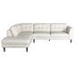 Chateau D"ax 2-Piece Leather Sectional in China White, , large