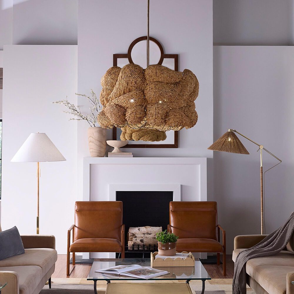 Jamie Young Elmont 6-Light Large Chandelier in Natural, , large