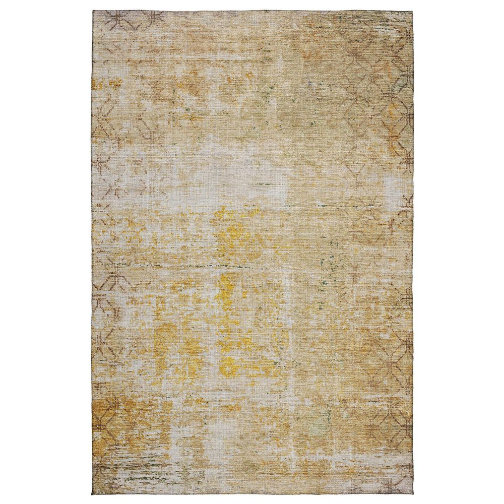 Dalyn Rug Company Burano BU7 9" x 12" Gold Indoor/Outdoor Area Rug, , large