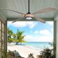 Minka-Aire Mortyn 60" Indoor/Outdoor Ceiling Fan with LED Light in Dark Bronze, , large