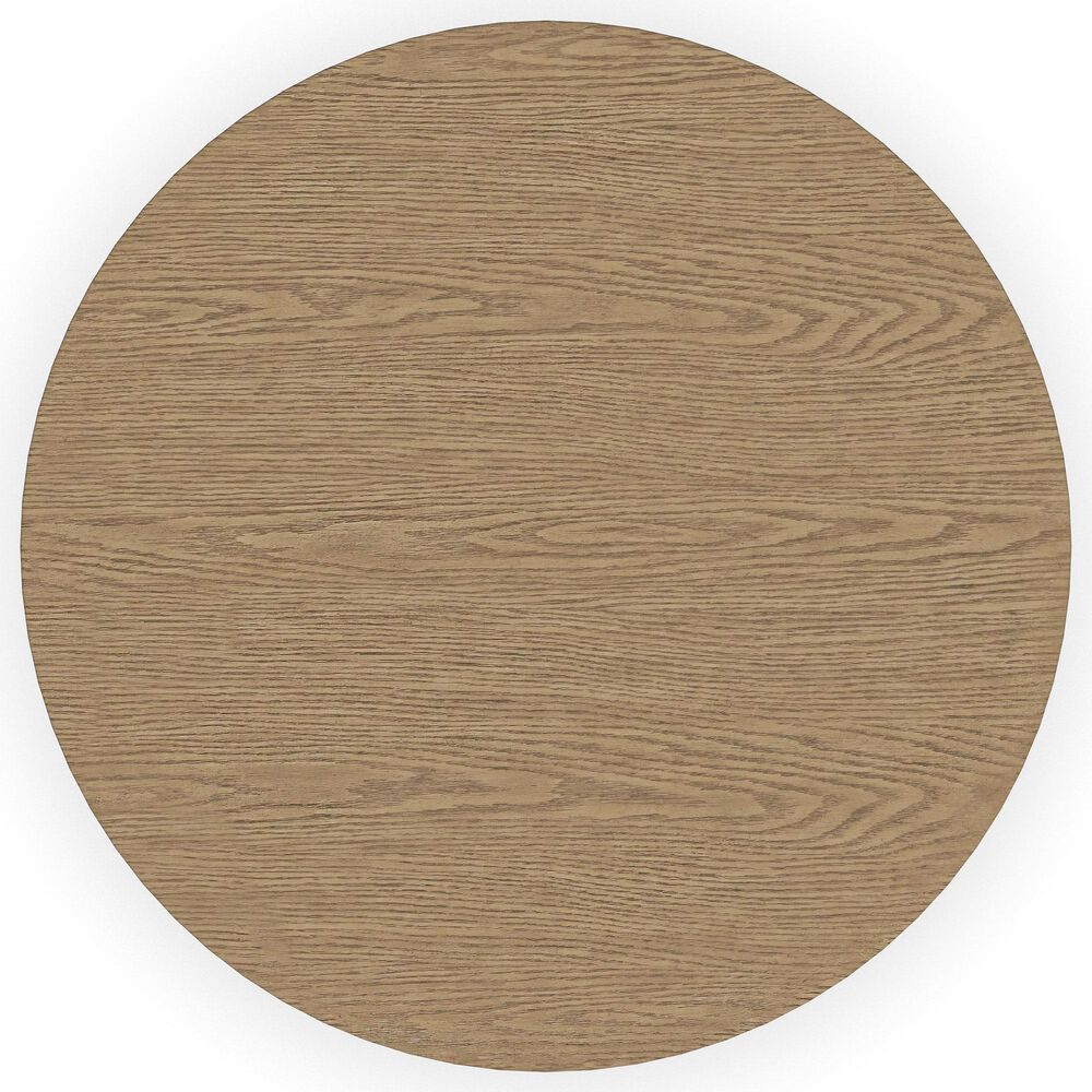 Flexsteel Waterfall Round Coffee Table in Light Oak, , large