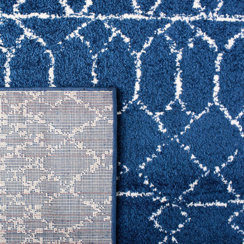 Safavieh Tulum TUL229N 10&#39; x 13&#39; Navy and Ivory Area Rug, , large