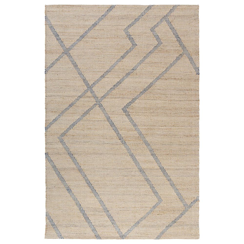 37B Willow Abstract Blue 9" x 12" Area Rug, , large