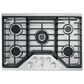 Cafe 2-Piece Kitchen Package with Matte White 30" Smart Built-In Convection Single Wall Oven and Stainless Steel 30" Gas Cooktop, , large