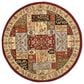 Safavieh Lyndhurst LNH318 10" Round Multicolor and Ivory Area Rug, , large