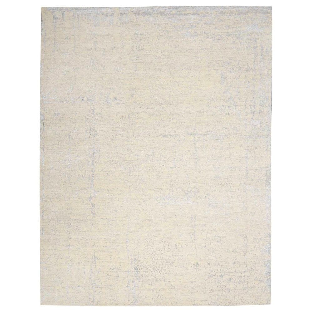 Nourison Luna 2" x 3" Ivory, Silver and Blue Area Rug, , large
