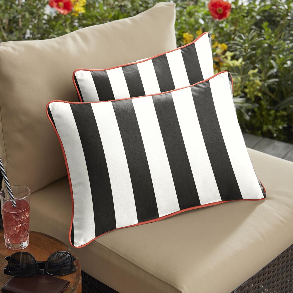 Sorra Home Sunbrella 16" x 26" Pillow in Cabana Classic (Set of 2), , large