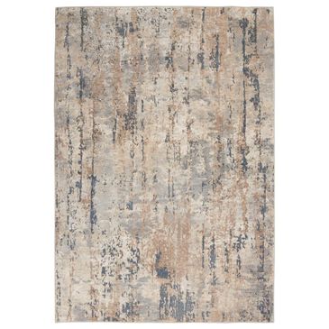 Nourison Quarry QUA01 6" x 9" Beige and Grey Area Rug, , large