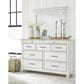 Ashley Kanwyn Dresser Mirror in Whitewash, , large