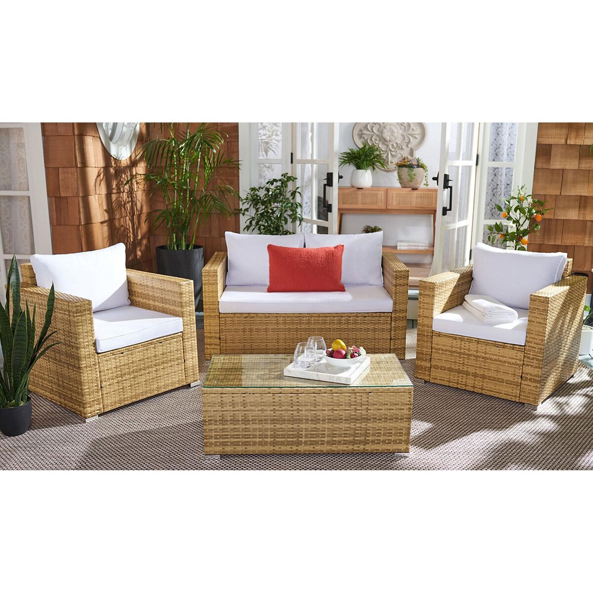 4 piece algarve new arrivals rattan garden patio set