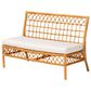 Baxton Studio Capella Dining Bench in Light Honey, , large
