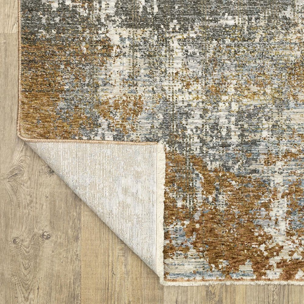 Oriental Weavers Hayden 9&#39;10&quot; x 12&#39;10&quot; Grey and Gold Area Rug, , large
