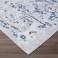 Couristan Calinda Kingsbury 2" x 3" Steel Blue and Ivory Area Rug, , large