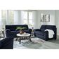 Ashley SimpleJoy Stationary Sofa in Navy, , large