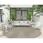 Nourison Courtyard Ivory and Silver 10" Round Indoor/Outdoor Area Rug, , large