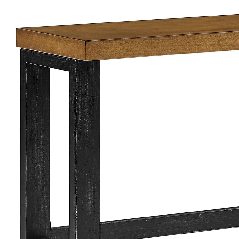 Linden Boulevard Haywood Sofa Bar Table in Brown and Gunmetal, , large