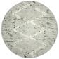 Radici USA Davide Geometric 5"3" Round Green Area Rug, , large