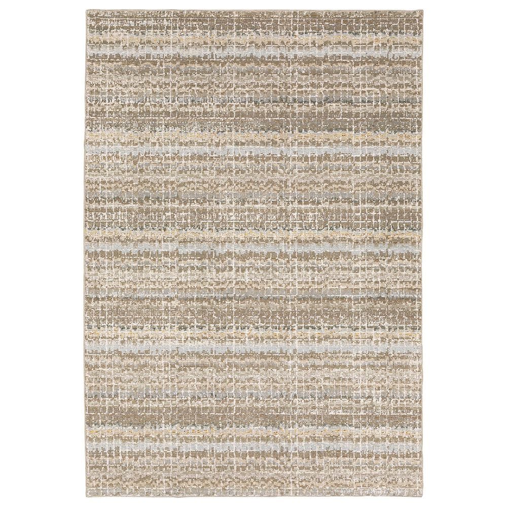 Oriental Weavers Atlas Stripe 747E0 10" x 13"2" White Area Rug, , large