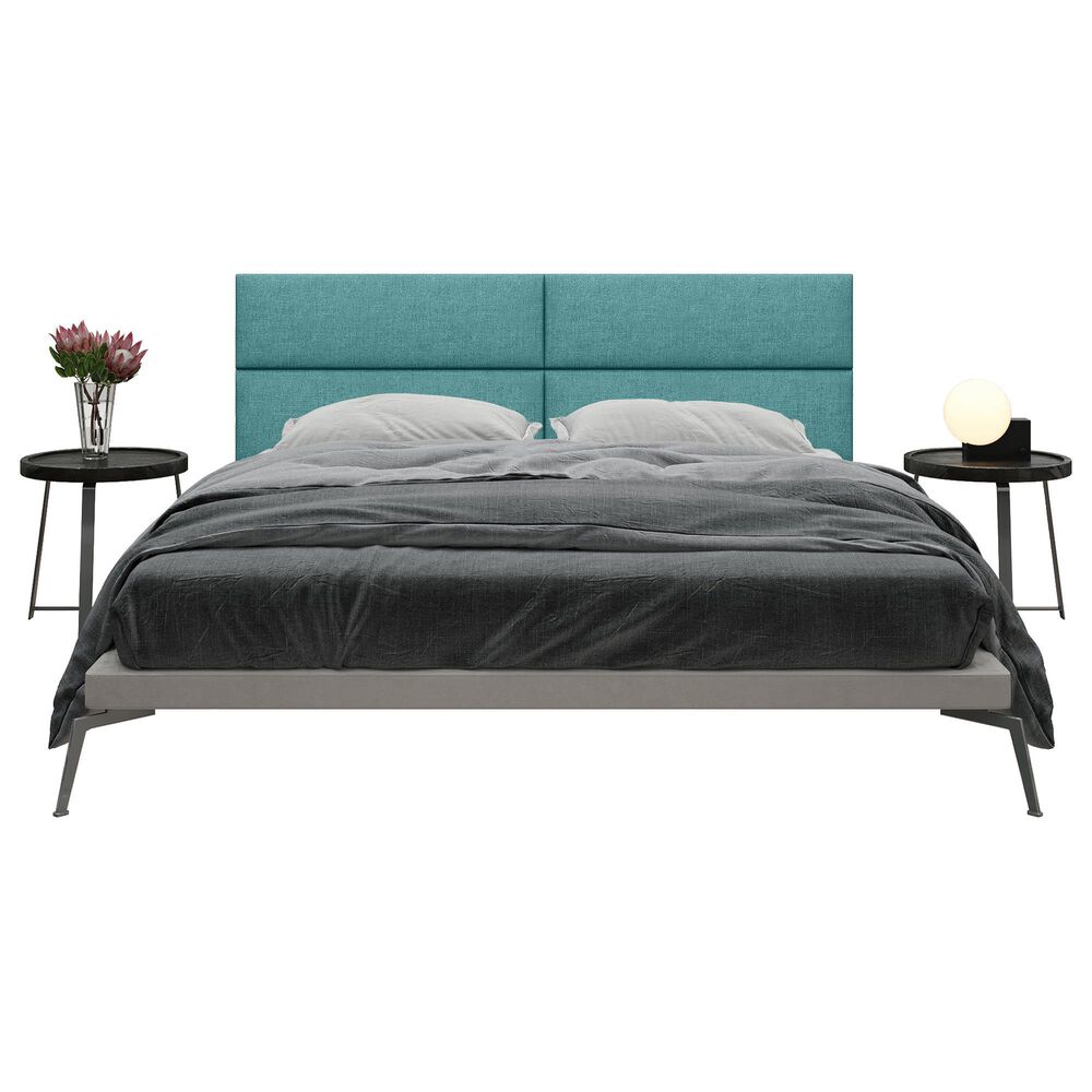 Jaxx Panelist Upholstered King Headboard Panel in Surf Turquoise &#40;Set of 4&#41;, , large