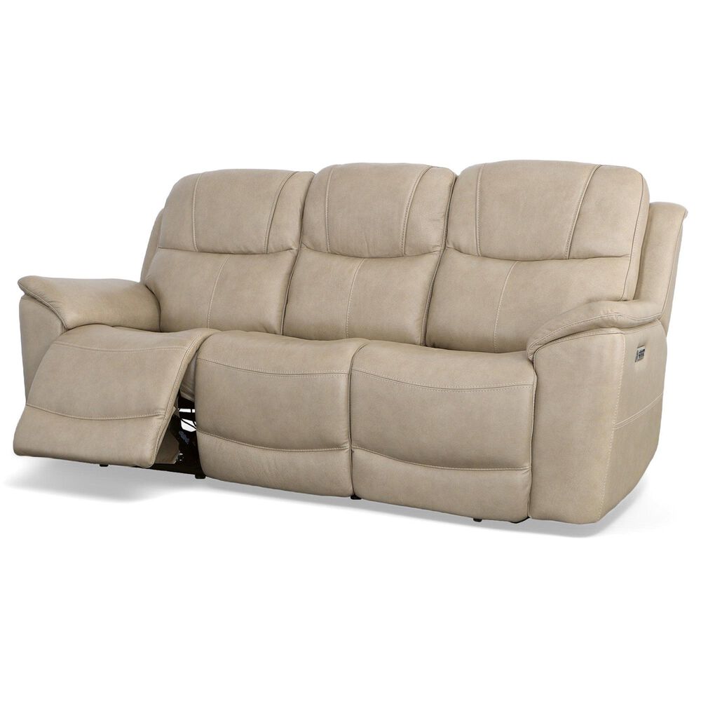 Flexsteel Crew 3-Piece Power Reclining Living Room Set in Pebble, , large