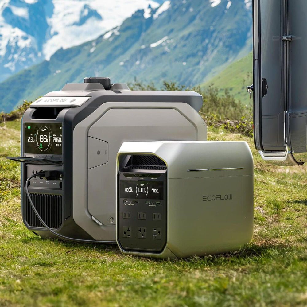 Ecoflow Delta 3 Plus Portable Power Station in Silver, , large
