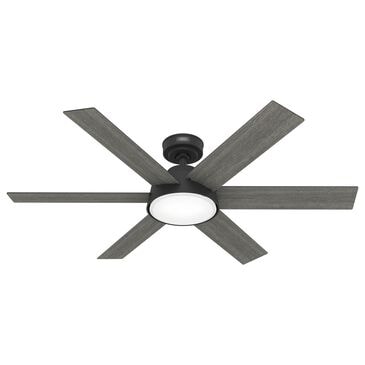 Hunter Donatella 52" Ceiling Fan with LED Lights in Matte Black, , large