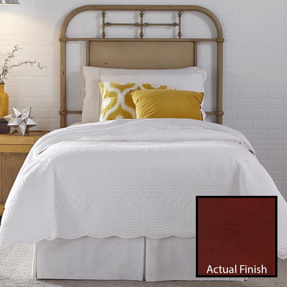 Belle Furnishings Twin Metal Headboard in Red, , large