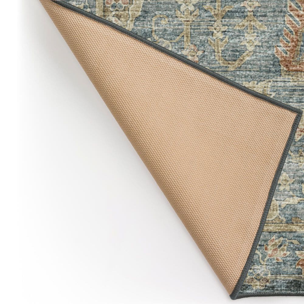 Dalyn Rug Company Tuscany 2&#39;6&quot; x 10&#39; Teal Indoor/Outdoor Runner, , large