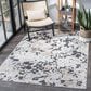 Safavieh Cabana CBN672A 6" x 9" Ivory and Charcoal Indoor/Outdoor Area Performance Rug, , large