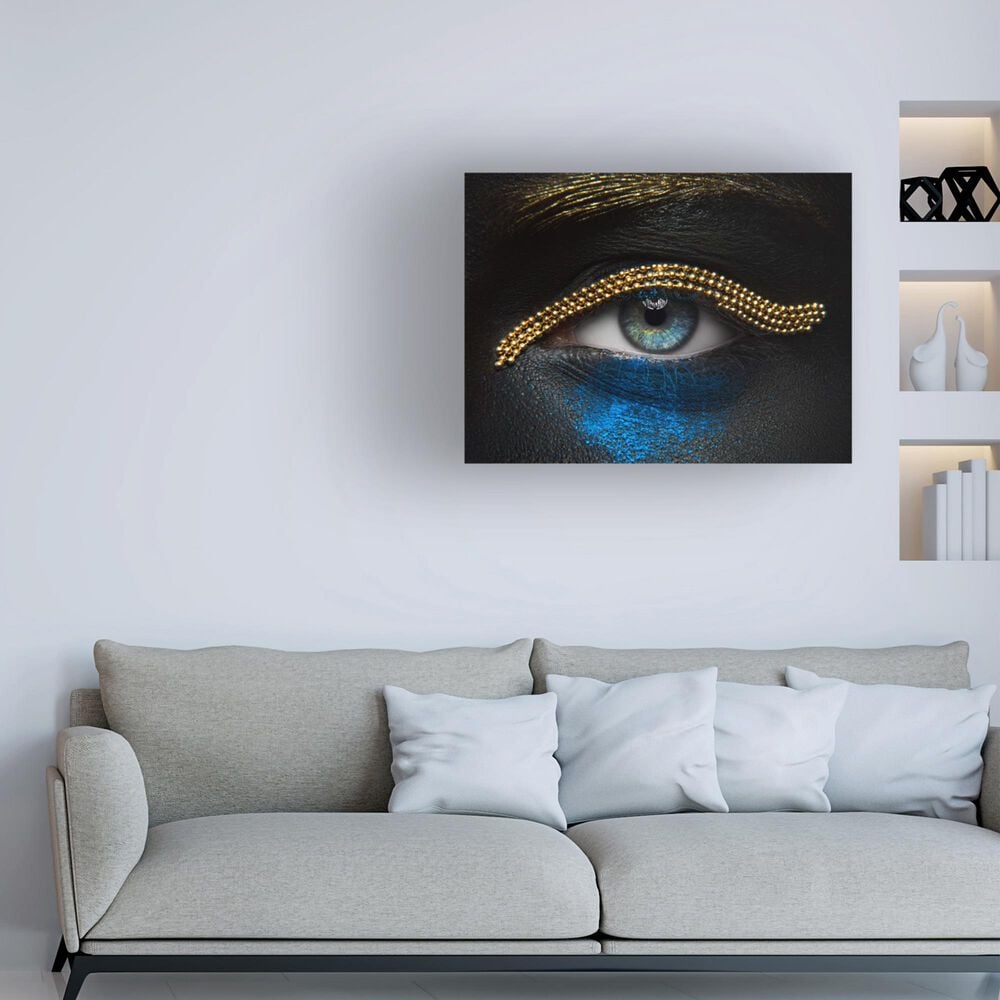 Timberlake Macro Beauty 24" x 32" Canvas Art in Black/Gray/Blue, , large