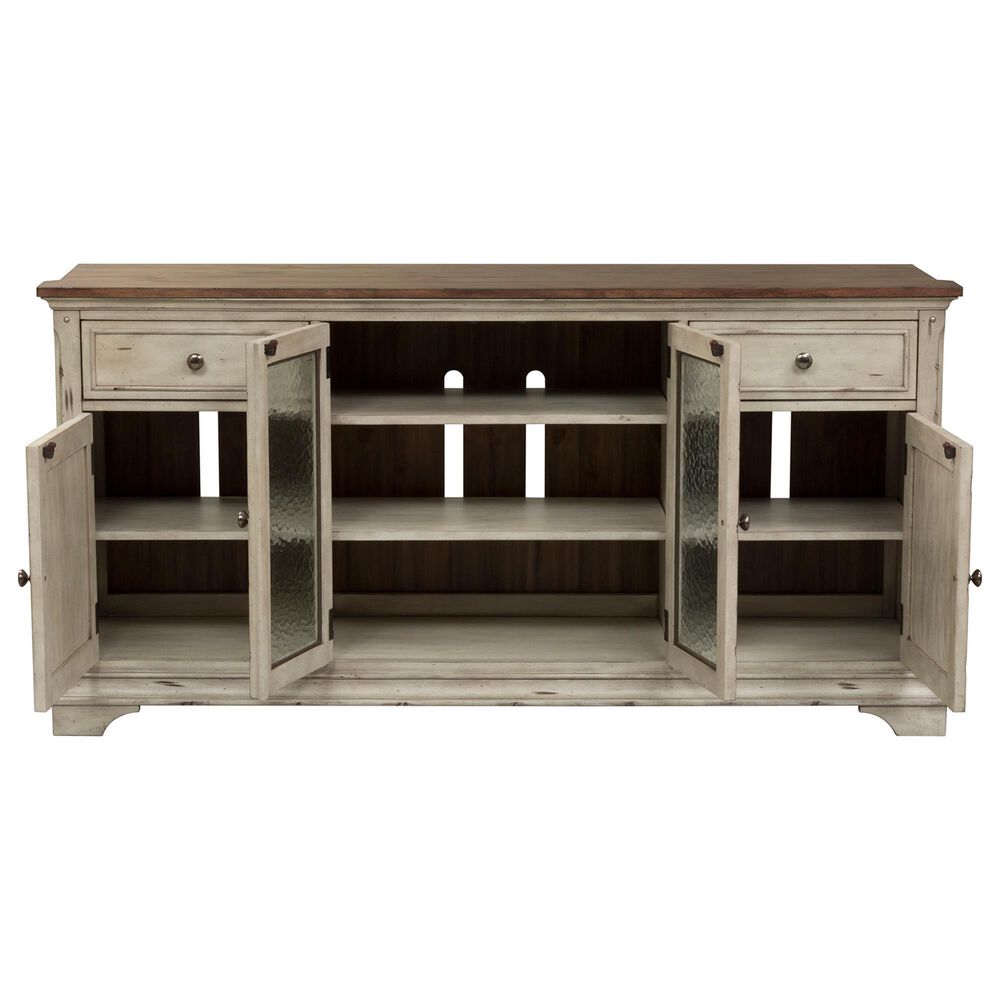 Belle Furnishings Morgan Creek 68&quot;  TV Console in White, , large