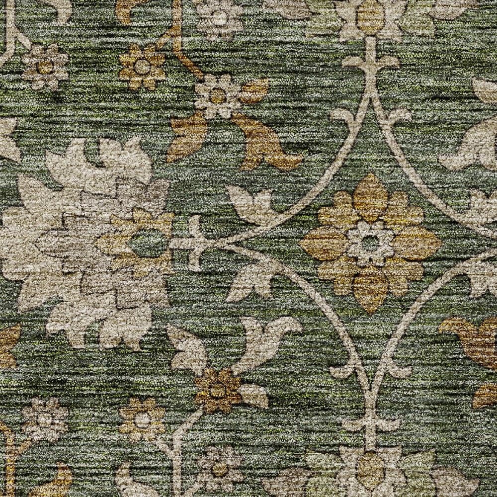 Dalyn Rug Company Silk Road Basil, Green, Beige, Copper, Gold and Gray 10&#39; x 14&#39; Area Rug, , large