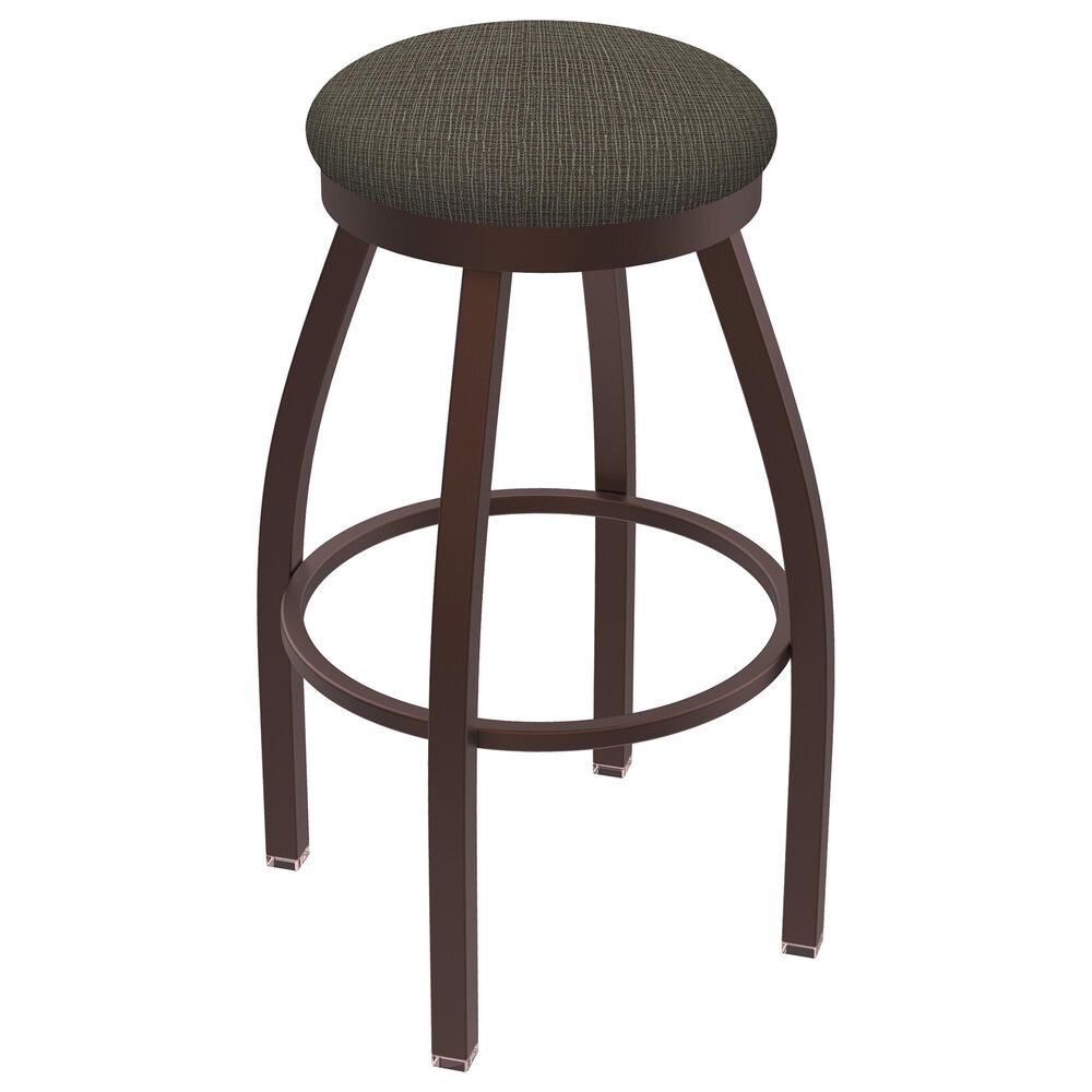 Holland Bar Stool 802 Misha 25" Swivel Counter Stool with Bronze and Graph Chalice Seat, , large