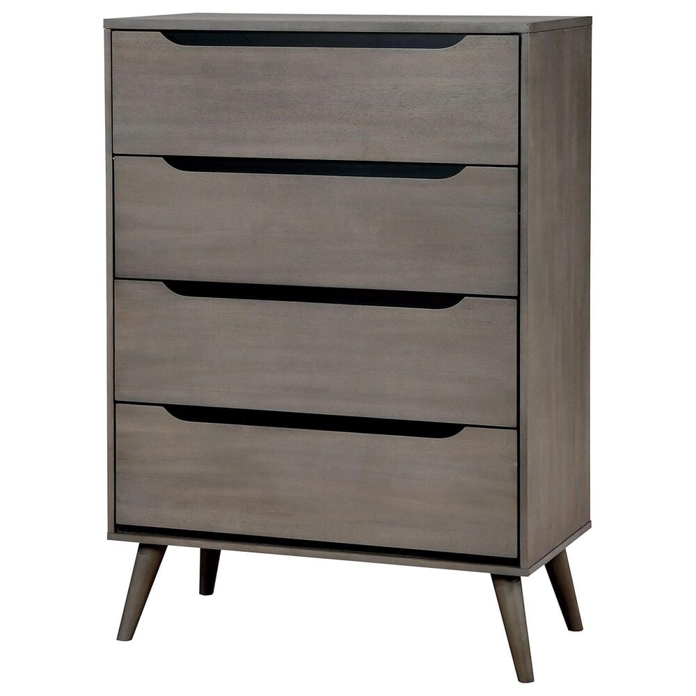 Furniture of America Lennart 5-Piece Queen Set in Gray, , large