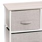 mDesign 5-Drawer Wide Dresser with Fabric Drawers in Linen, , large