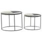 Maple and Jade Accent Table in Black and Beige (Set of 2), , large