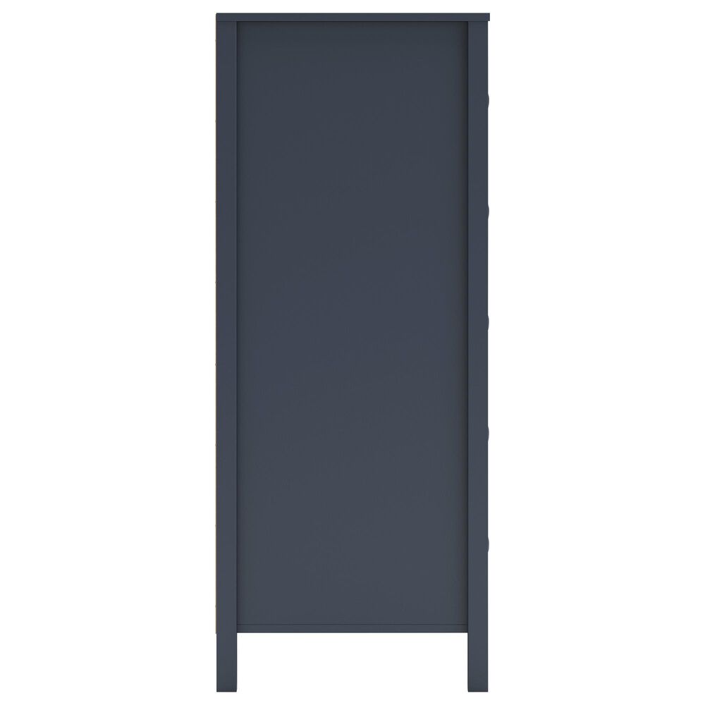 Ashley Simmenfort 5-Drawer Chest in Matte Navy Blue, , large
