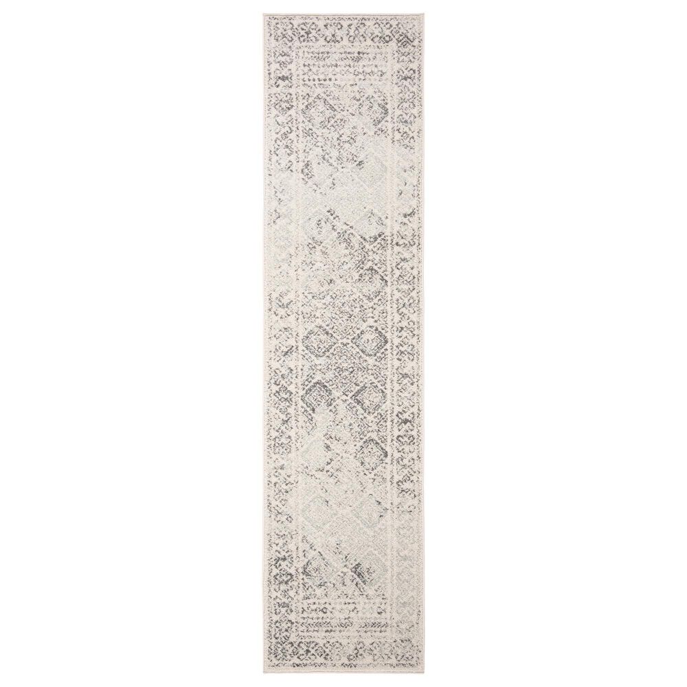 Safavieh Tulum Transitional  2" x 8" Ivory and Grey Runner, , large